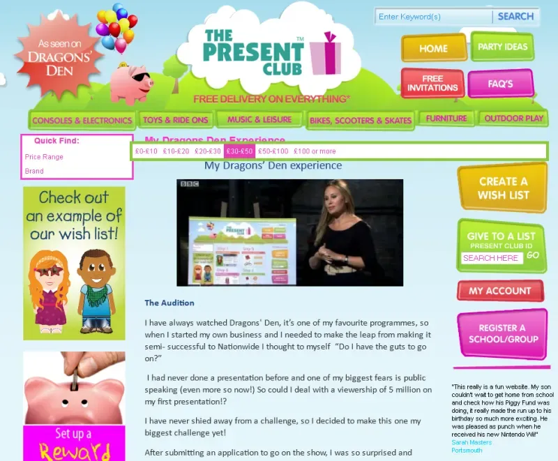 The Present Club product
